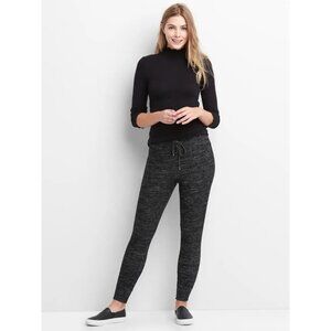 EUC Gap charcoal, black Heather grey look drawstring waist soft feel joggers, M